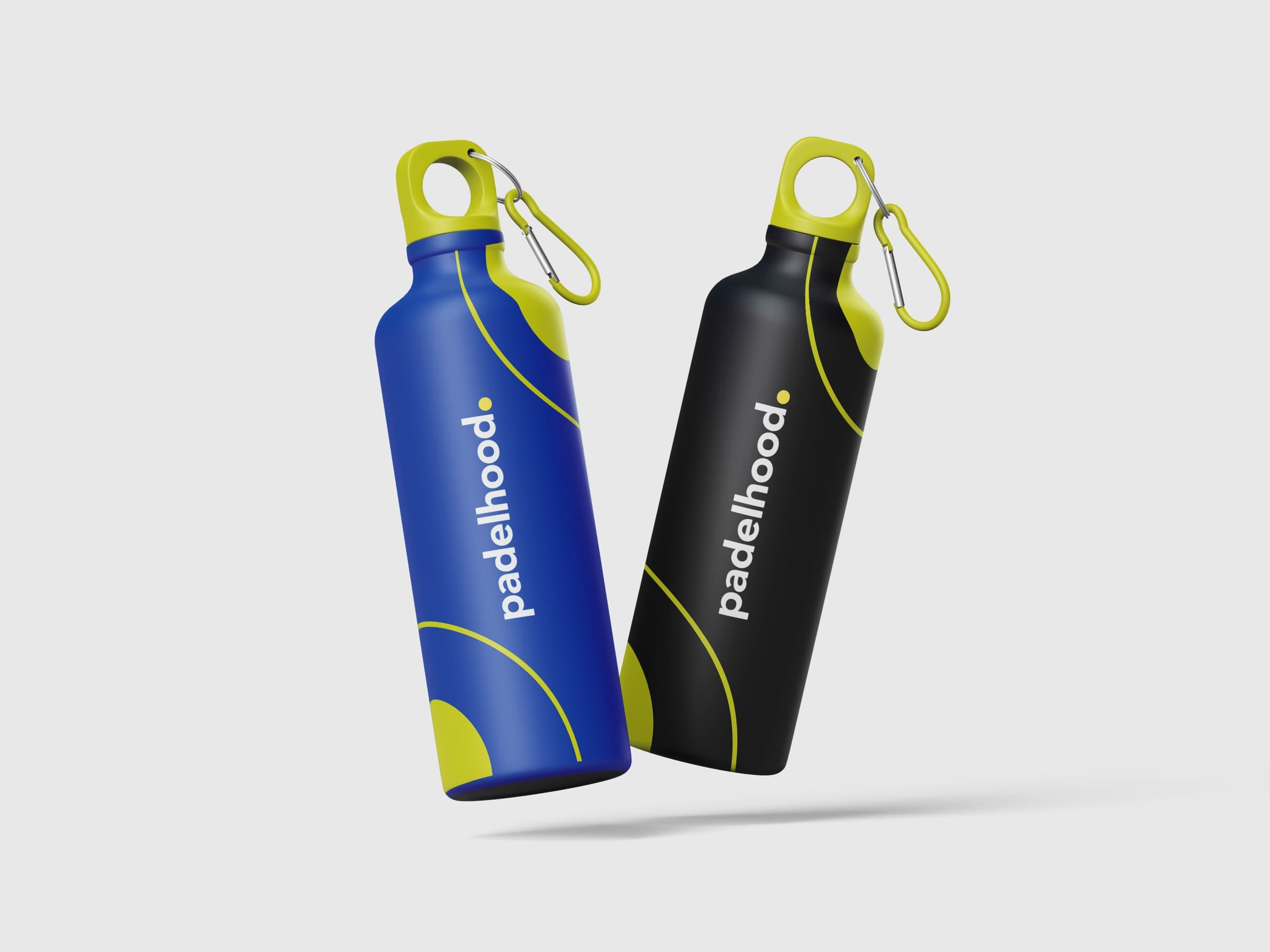 Botellas deportivas con la marca Padelhood