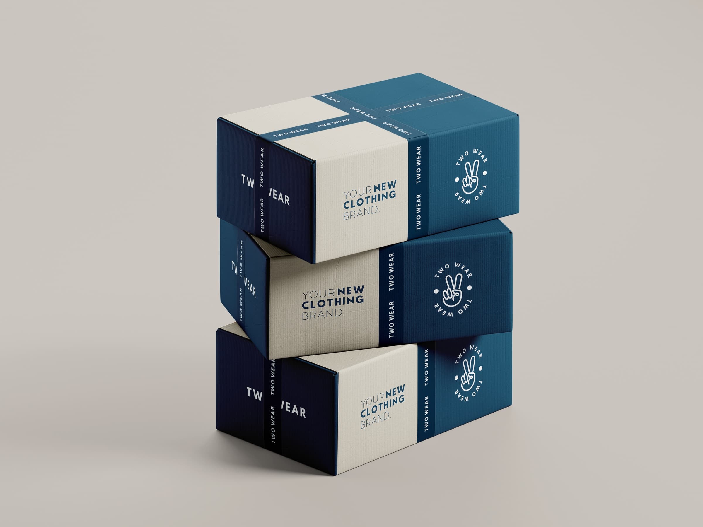 Cajas de envío de TWO WEAR