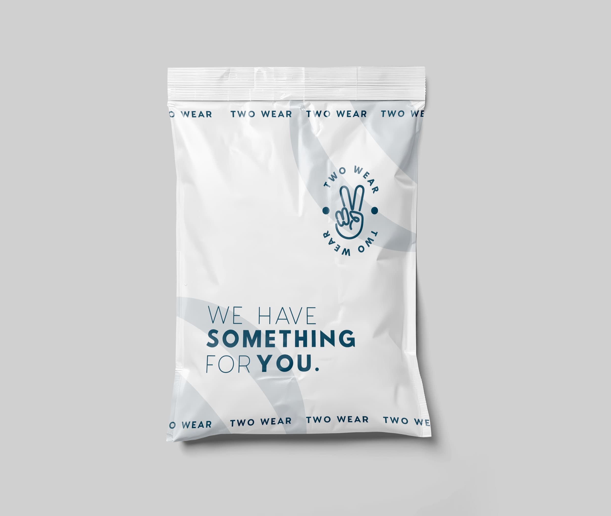 Bolsa de envío blanca de TWO WEAR